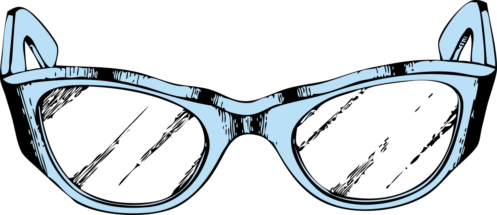 Download Vector Transparent Library Sunglasses Goggles Cartoon - Glasses  Cartoon PNG Image with No Background 