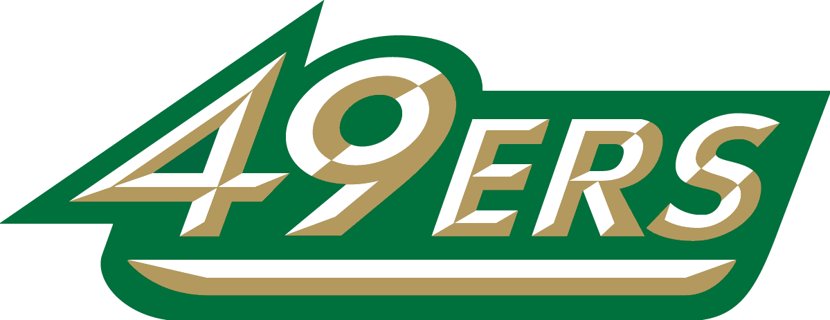 49ers Wordmark - Unc Charlotte Logo (1199x462), Png Download