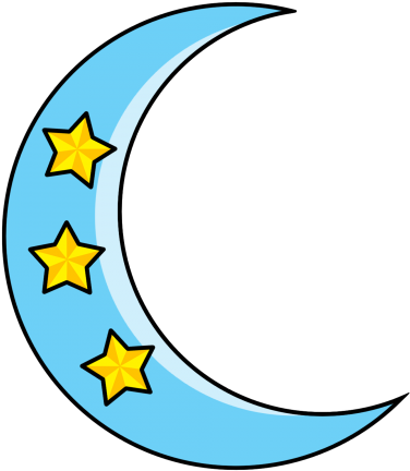 New Crescent Moon Clip Art - Blue Crescent Moon Clipart (450x450), Png Download