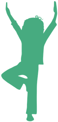Yoga Child Silhouette-01 - Yoga (380x400), Png Download