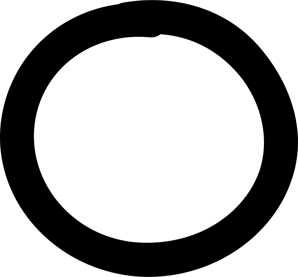 Moon Hand Drawn Circle Svg Png Icon Free Download - Circle Hand Drawn Icon (980x910), Png Download