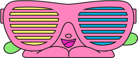 Groovy Glasses - Art (575x475), Png Download