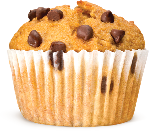 Clipart Library Flavors - Chocolate Chip Muffin Png (596x524), Png Download