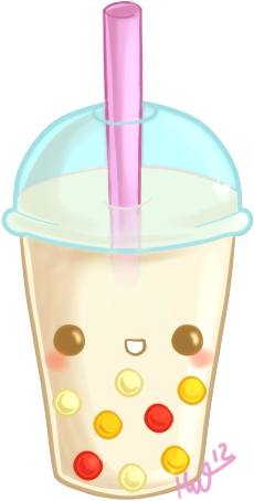 Cute Bubble Tea By Metterschlingel On Deviantart Png - Cute Bubble Tea Gif (263x475), Png Download