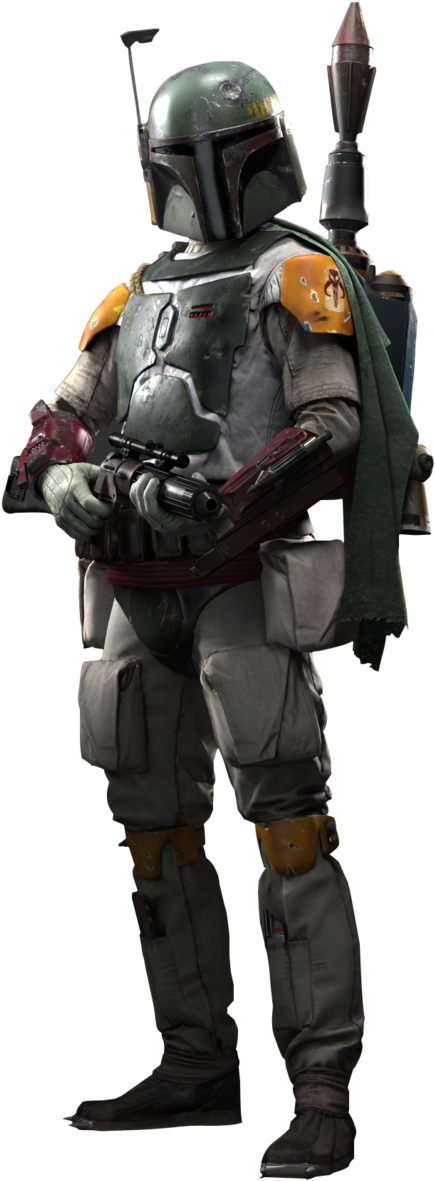 Star Wars Battlefront Boba Fett Render By Zero0kiryu-d9gey84 - Boba Fett Battlefront 2 Png (641x1246), Png Download
