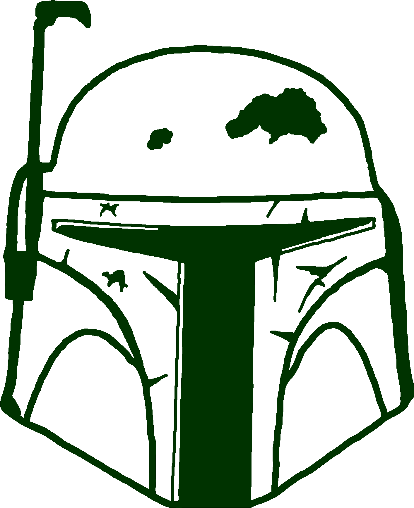 Boba Fett Clipart At Getdrawings - Boba Fett Helmet Png (1800x1800), Png Download