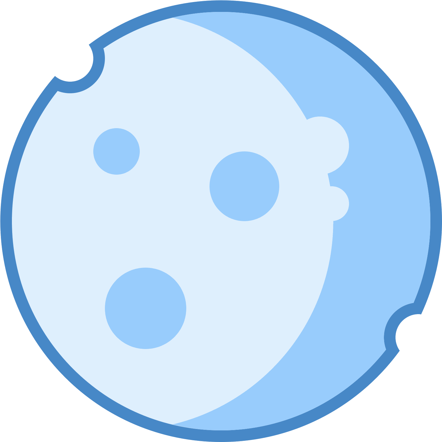 Moon Phase Icon - Circle (1600x1600), Png Download