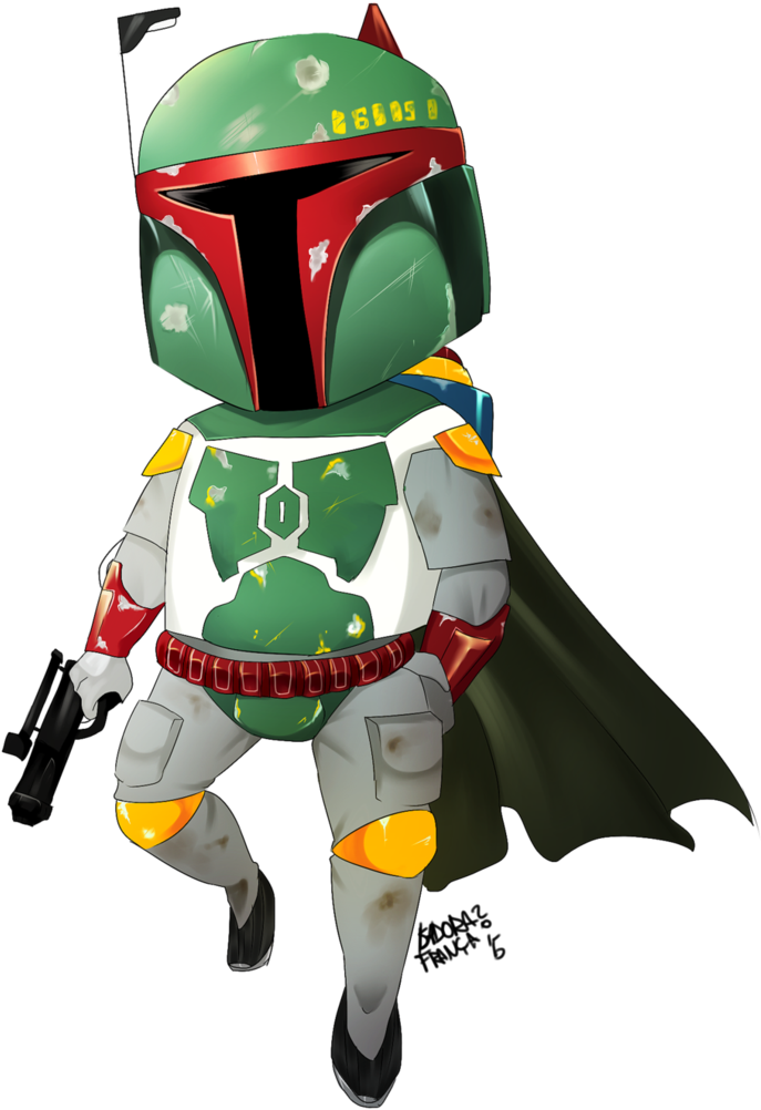 Boba Fett Chibi Png (774x1032), Png Download