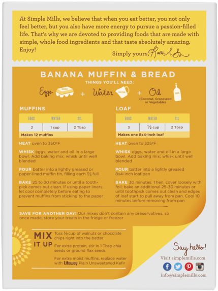Simple Mills Gluten-free Pizza Dough Mix (600x600), Png Download