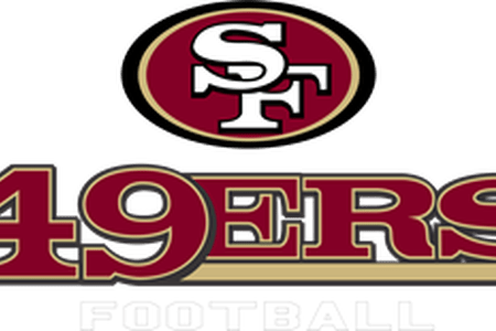 Clip Black And White Library 49ers Svg Outline - San Francisco 49ers Nfl Football Car Bumper Sticker (450x300), Png Download