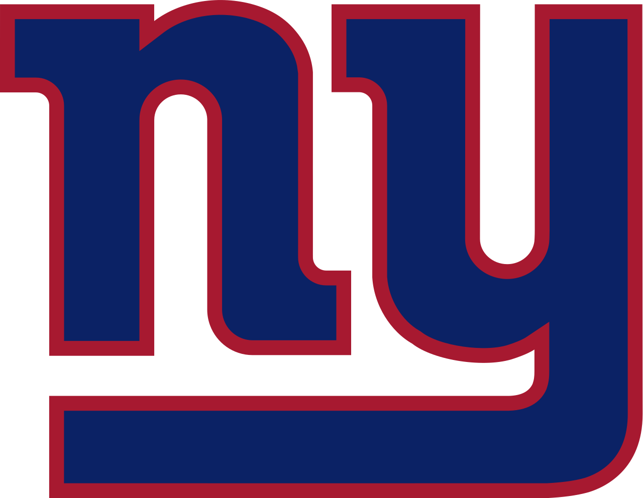 49ers Football Clipart - New York Giants Logo 2017 (1280x992), Png Download