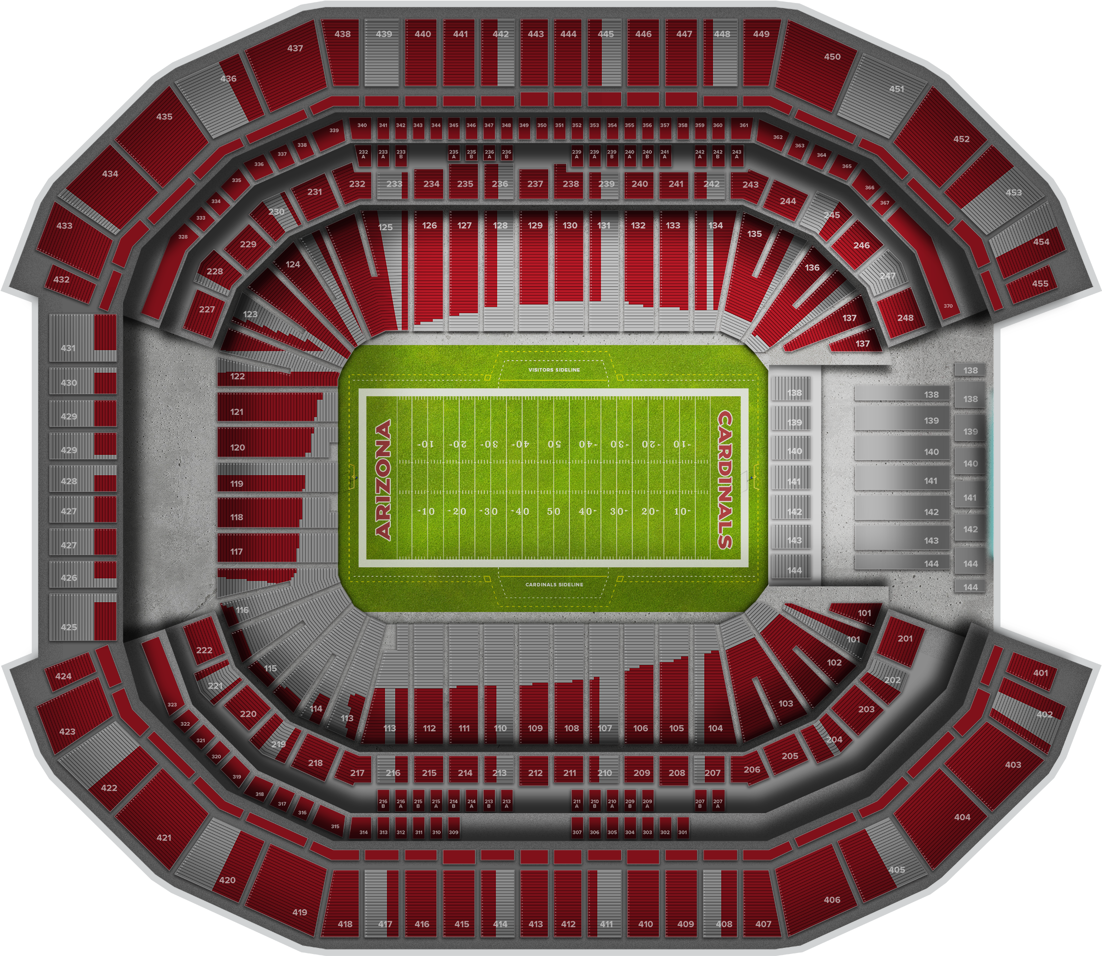 San Francisco 49ers At Arizona Cardinals At State Farm - Arizona (2560x1936), Png Download