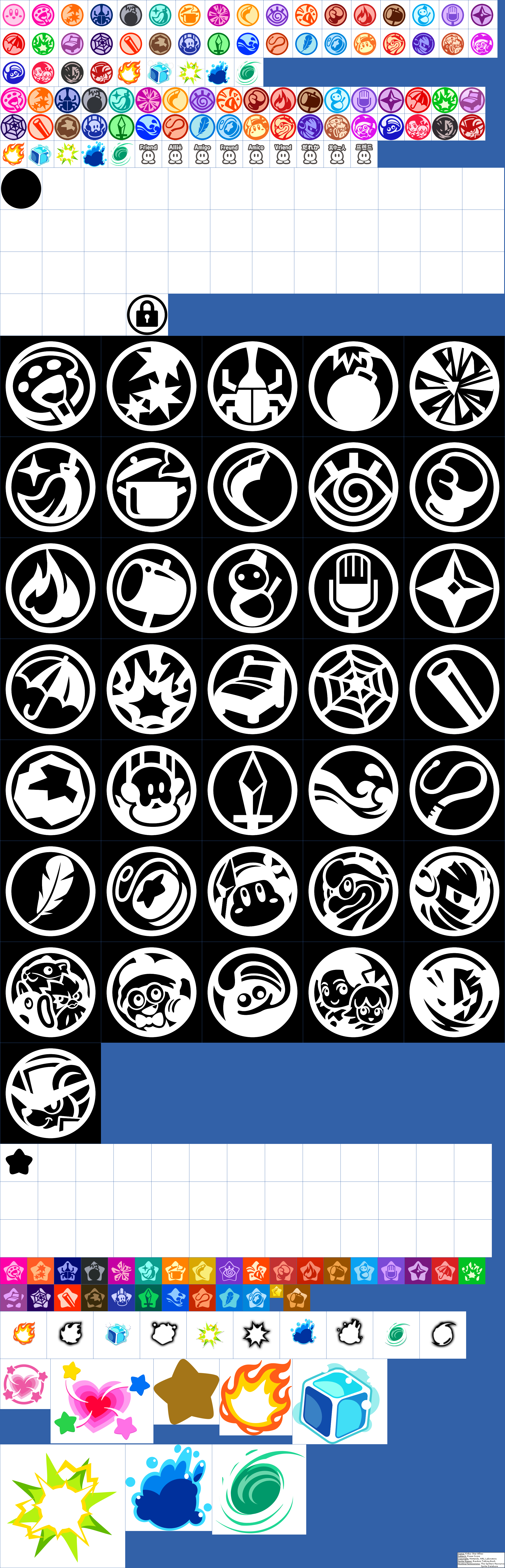 Click For Full Sized Image Power Icons - Kirby Star Allies (2416x7498), Png Download