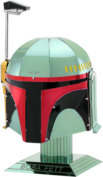Boba Fett Helmet Png - Metal Earth Star Wars Helmets (387x620), Png Download