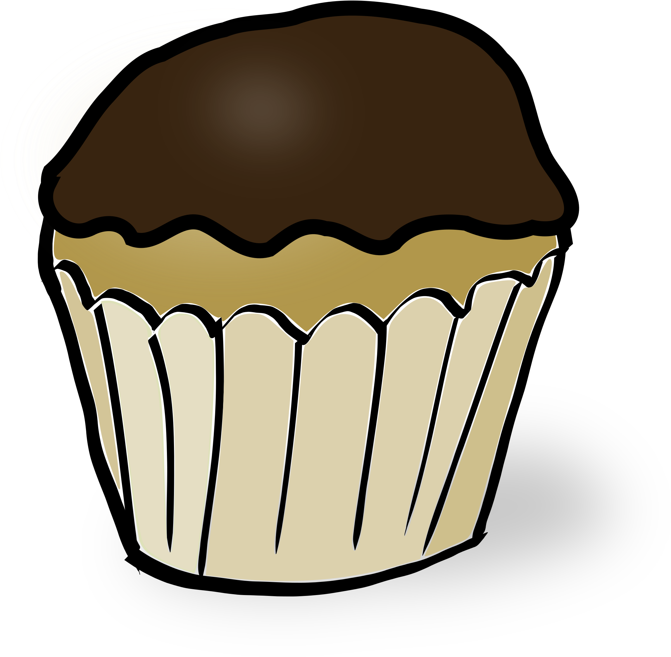 This Free Icons Png Design Of Chocolate Muffin (2400x2278), Png Download
