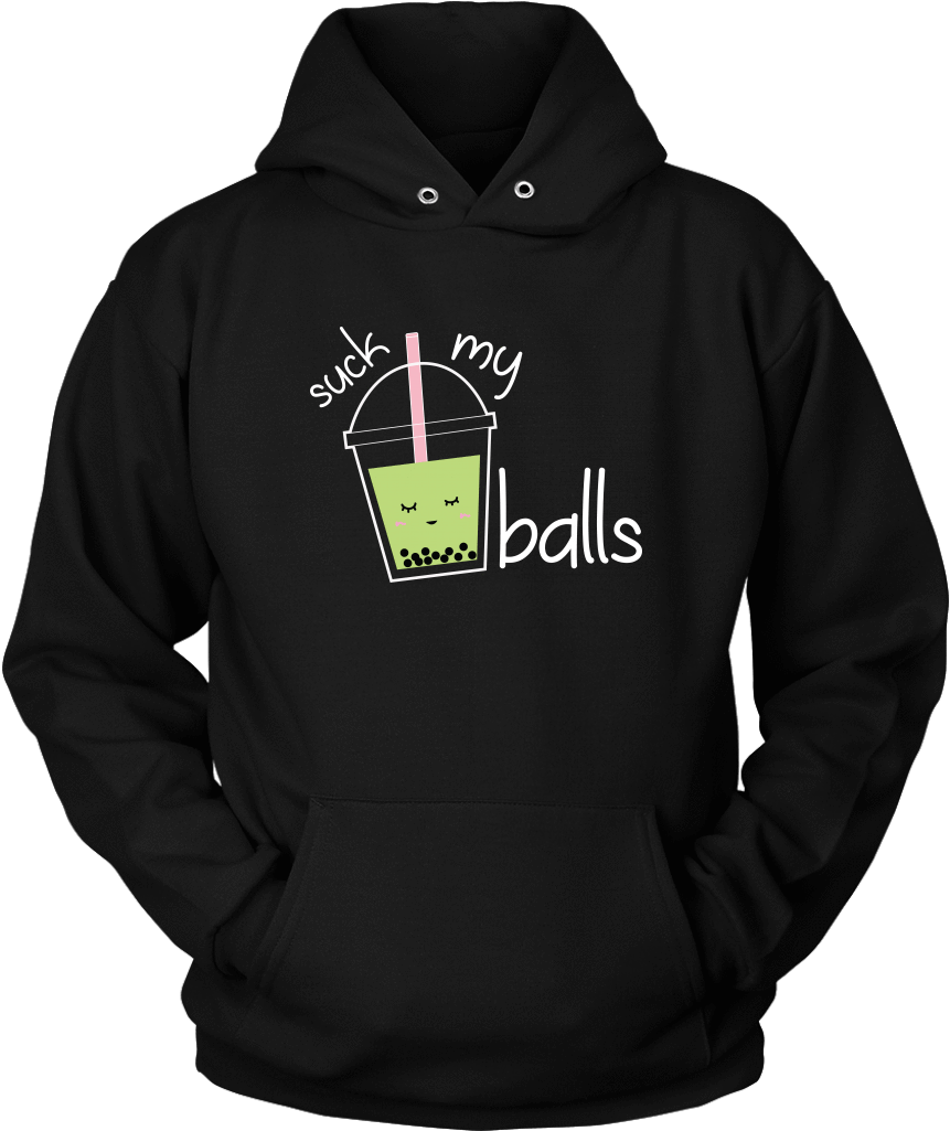 Suck My Balls Boba Unisex Hoodie - Commish Wins Fantasy Football (1024x1024), Png Download