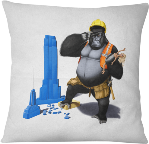 Cojin Building An Empire - Affen Alu-dibond Druck Building An Empire (colored) (500x485), Png Download