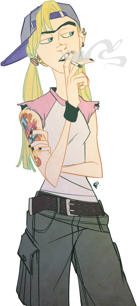 “ Took A Break From Commissions With A Punk Teen Helga - Hey Arnold Helga (1000x1183), Png Download