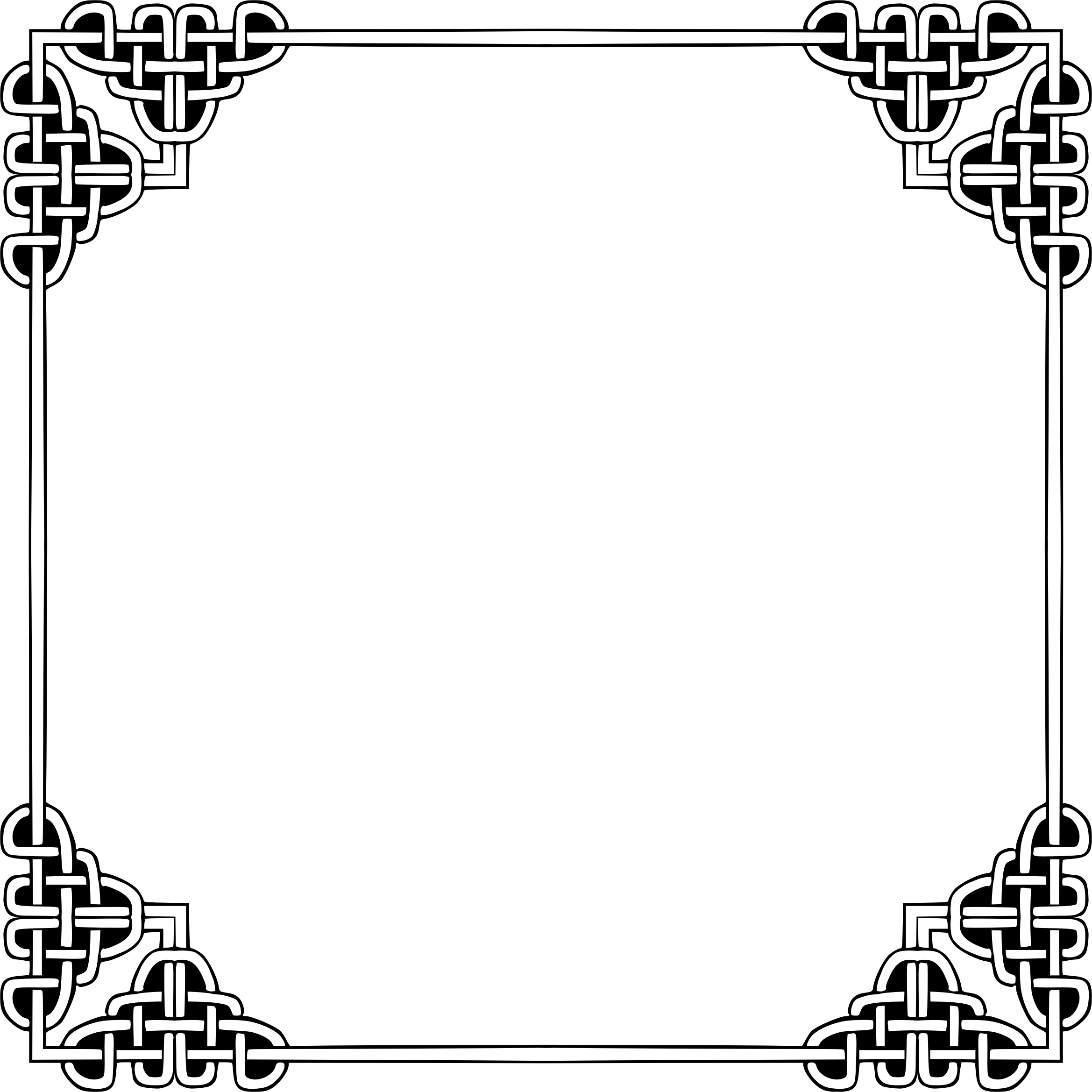 Celtic Frame Png - Celtic Square Border Png (2338x2338), Png Download