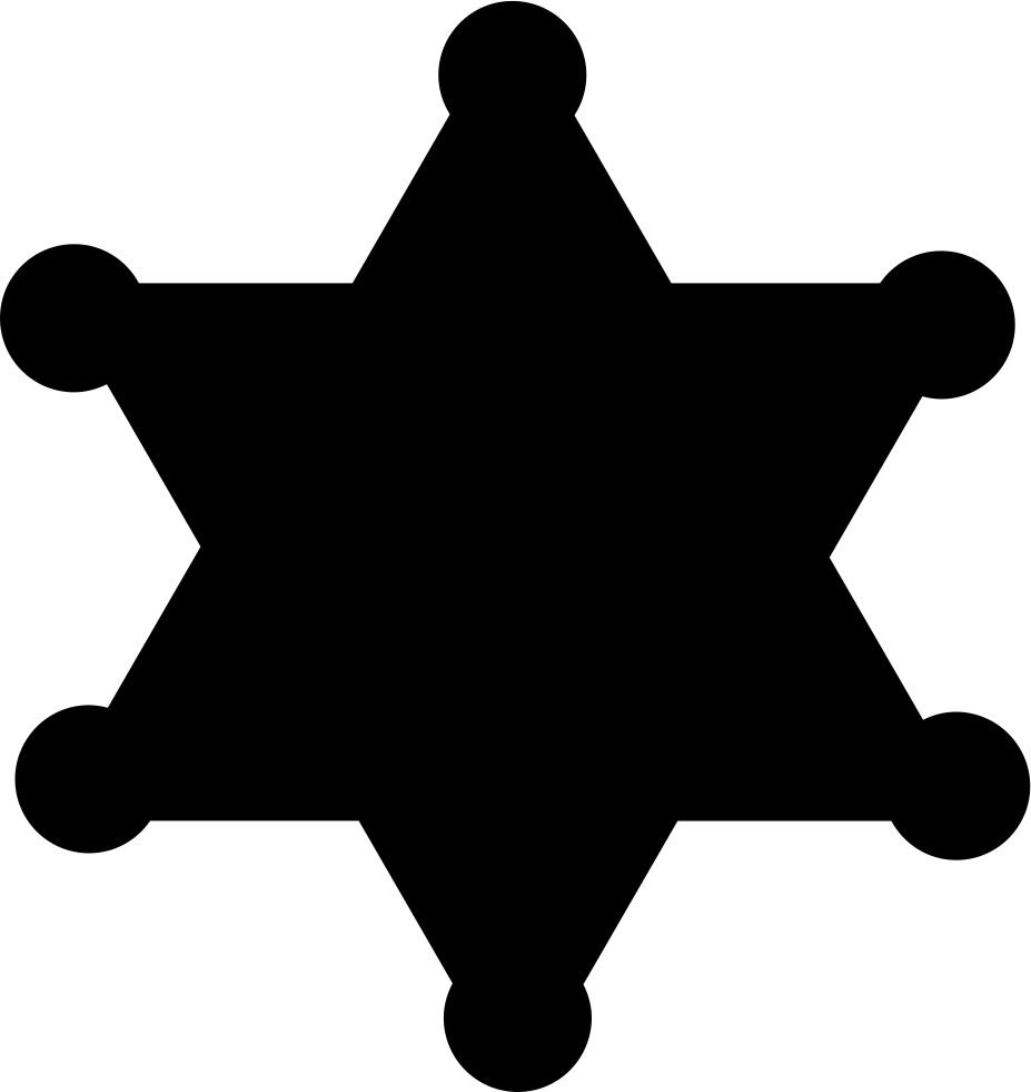 Fi Sheriff Badge - Jesus Silhouette Png (927x981), Png Download