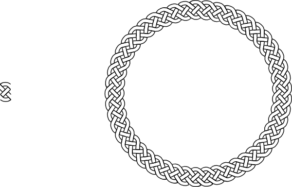 Vector Frame Celtic - Celtic Knot Circle Png (600x385), Png Download