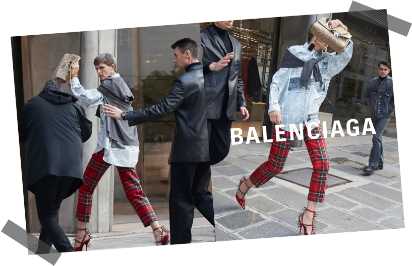 Balenciaga Goes Paparazzi For Their Ss 2018 Campaign - Best Fashion Campaign 2018 (900x532), Png Download