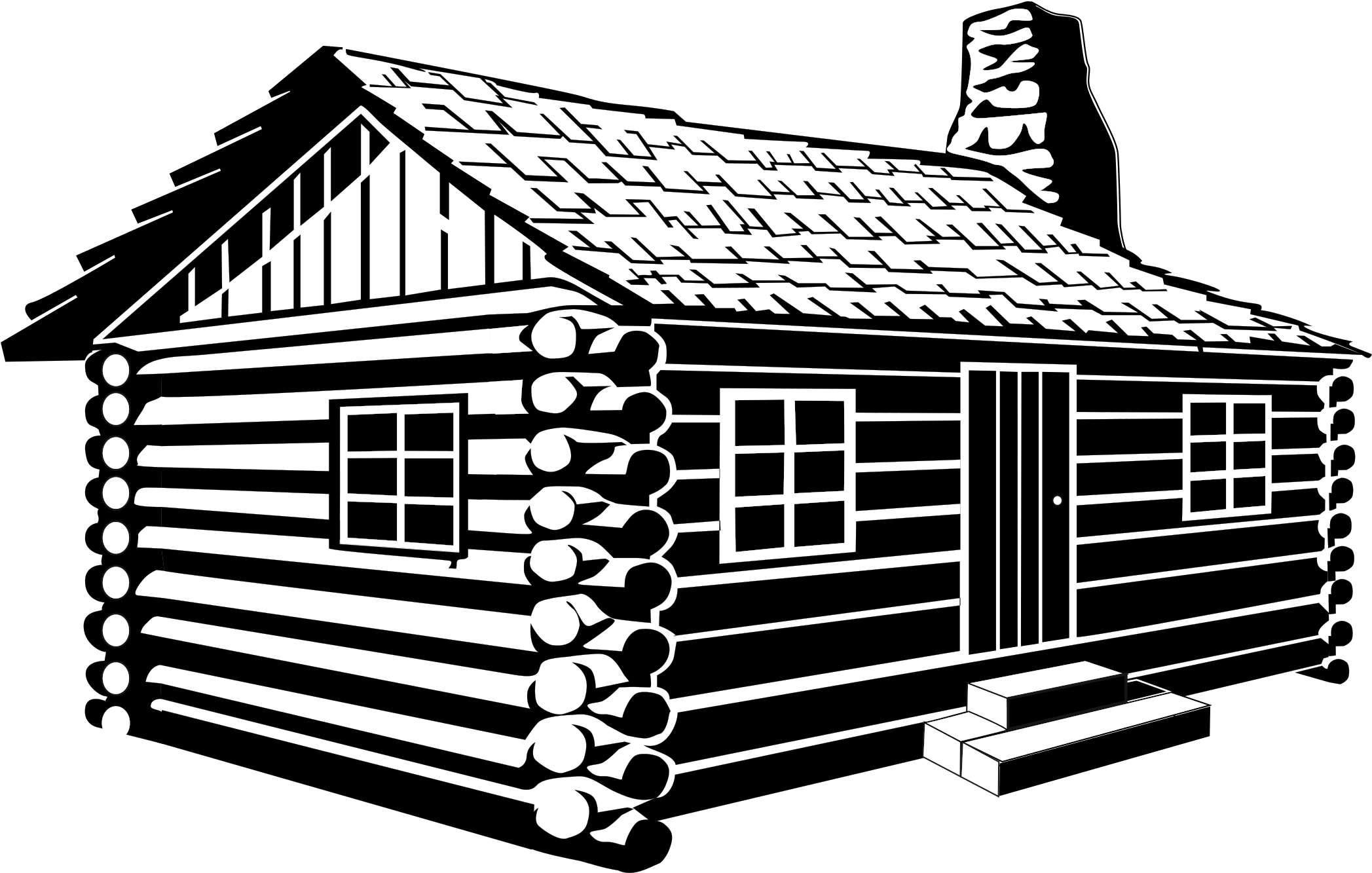 This Free Icons Png Design Of Log Cabin (2400x1697), Png Download