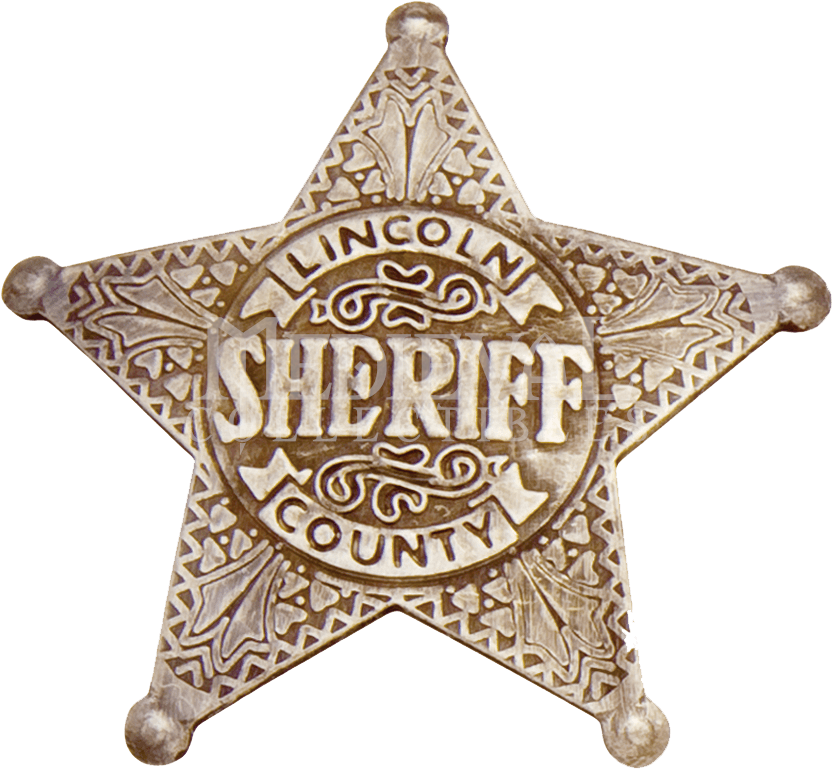 Lincoln County Sheriff Badge (831x831), Png Download