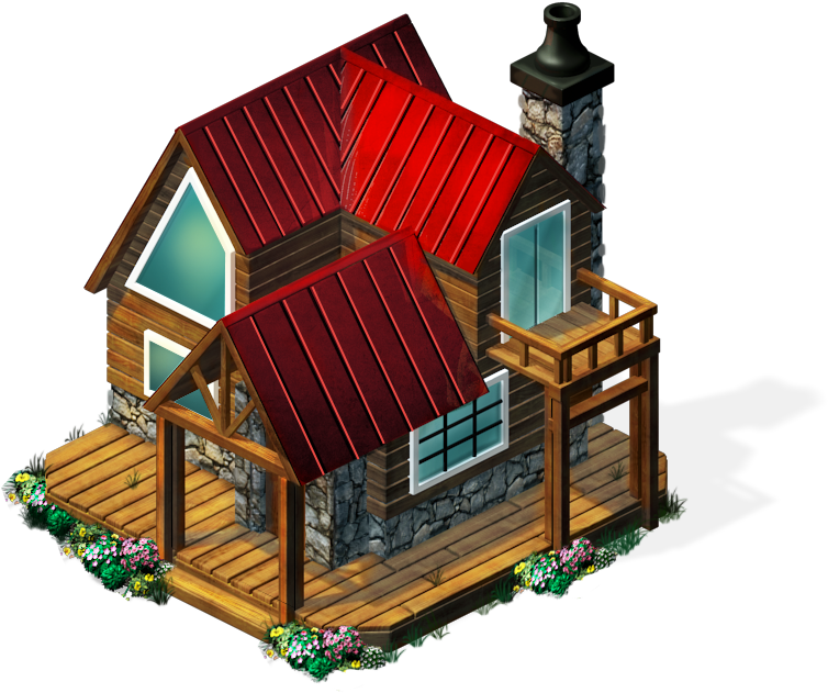 Freeitem Log Cabin-icon - Portable Network Graphics (900x900), Png Download