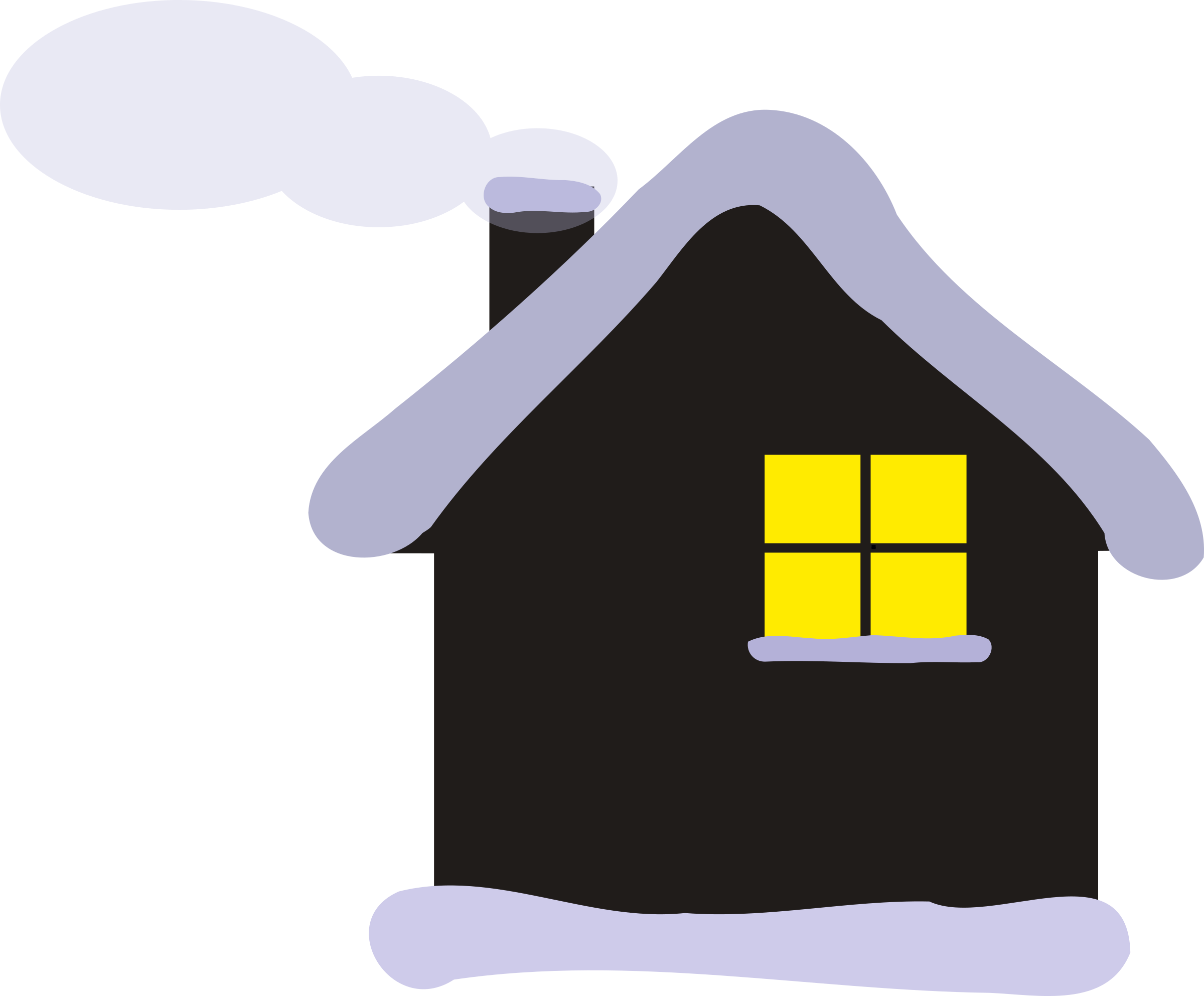 Winter Cottage Icons Png - Cottage Png (2400x1985), Png Download