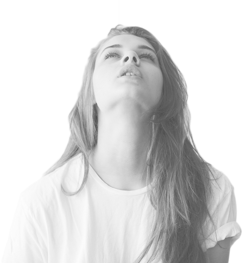 Download Girl Black And White Girl Png PNG Image with No Background