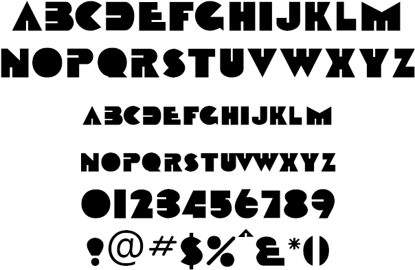 Fun Shark Tooth Example - Computer Font (613x415), Png Download