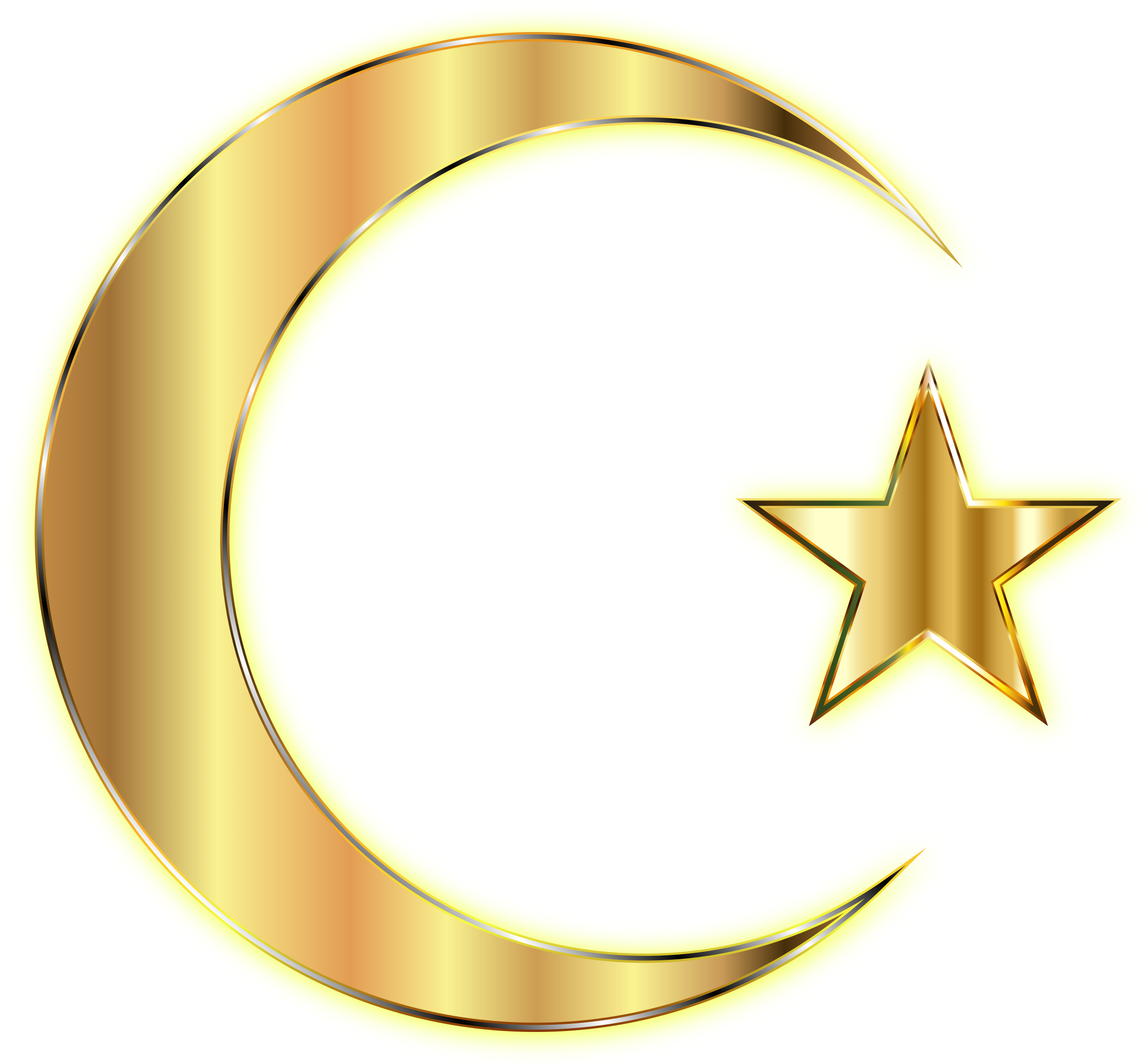Download Star And Crescent Moon Computer Icons Gold Crescent Moon Png Image With No Background Pngkey Com
