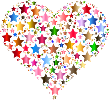 Star Polygons In Art And Culture Symbol Computer Icons - Colourful Heart Transpatrent Png (369x340), Png Download