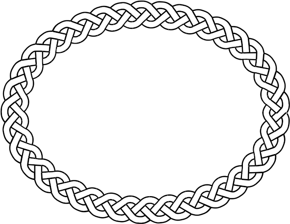 Decorative Borders Borders And Frames Celtic Knot Braid - Celtic Knot Circle Png (437x340), Png Download