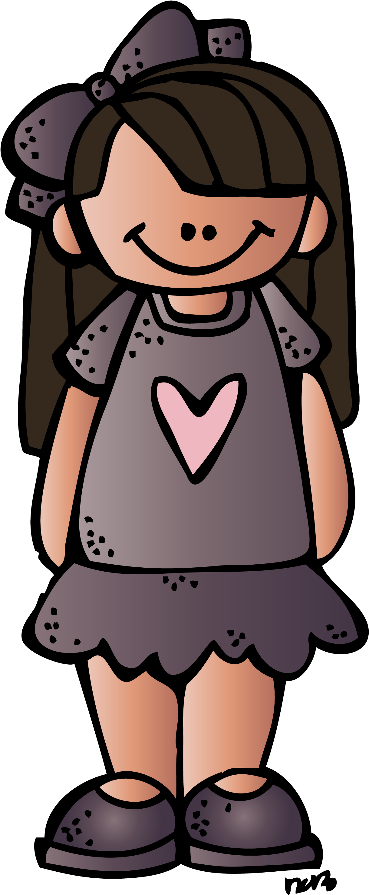 Girl 2 Ts Melonheadz 13 Colored (1242×2999) - Good Student Anchor Chart (1242x2999), Png Download