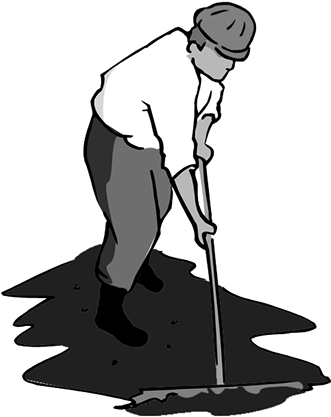 Hicks Paving Supplies Different Grades Of Asphalt Sealers - Driveway Sealing Clip Art (330x443), Png Download