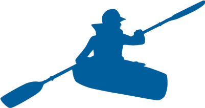 Kayak Blue Clipart - Kayaking Png (400x400), Png Download