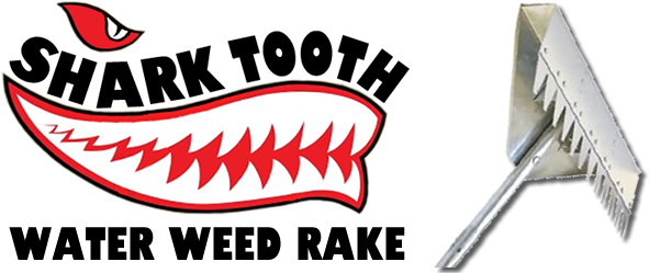 Shark Tooth Water Weed Rake Logo - Sharktooth Logo (608x250), Png Download