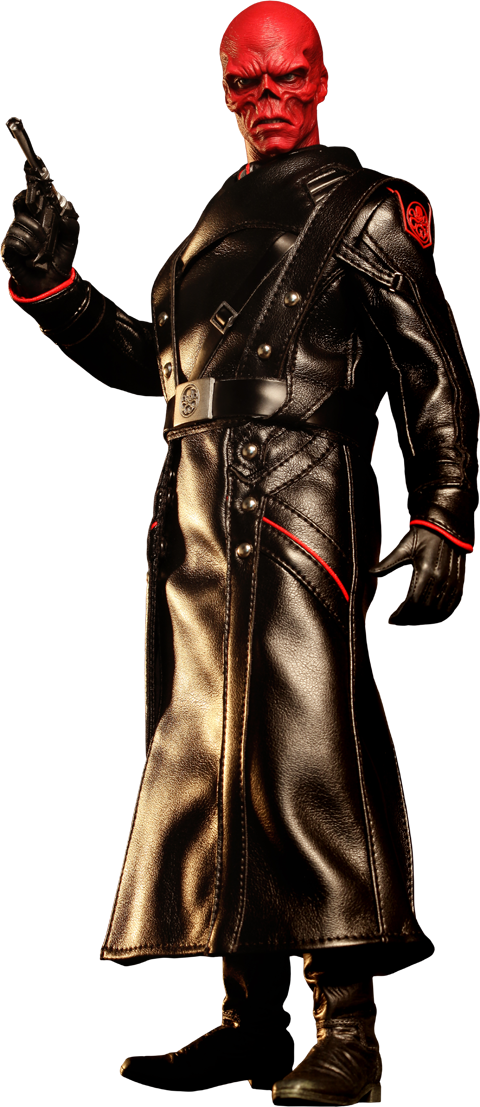 Red Skull - Hot Toys - Captain America - Red Skull (480x1107), Png Download