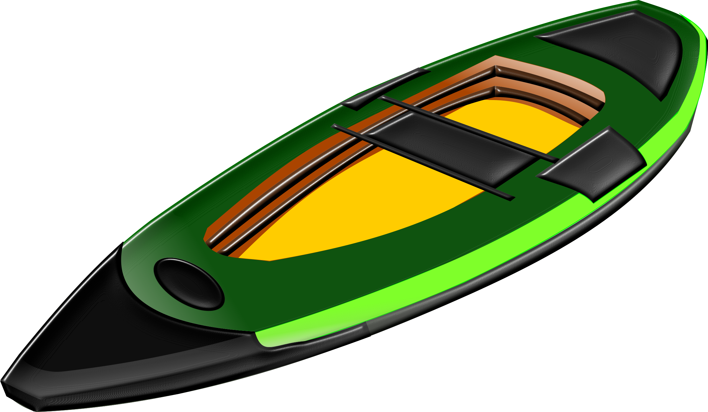 Kayaking Clipart Png - Kayak Clipart Png (2400x1396), Png Download