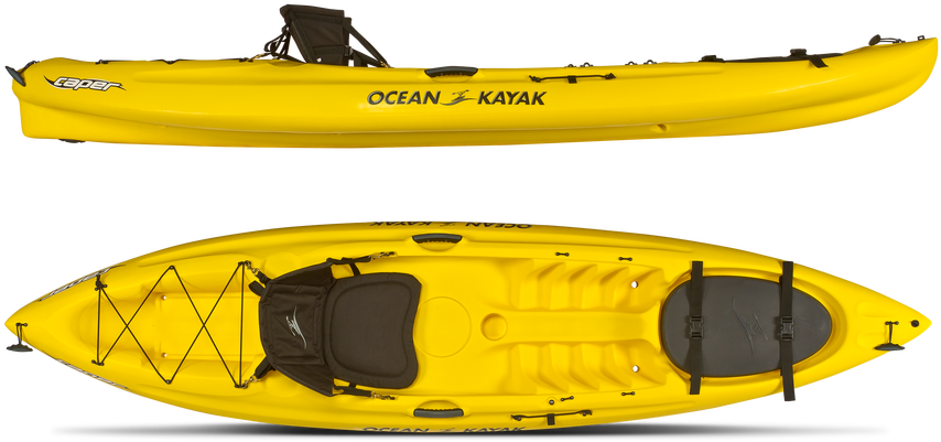 Oceankayak Caper Yellow Comp (887x500), Png Download