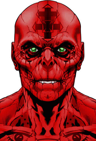 Earth-1610 Ultimate - Red Skull Ultimate Comics (407x597), Png Download