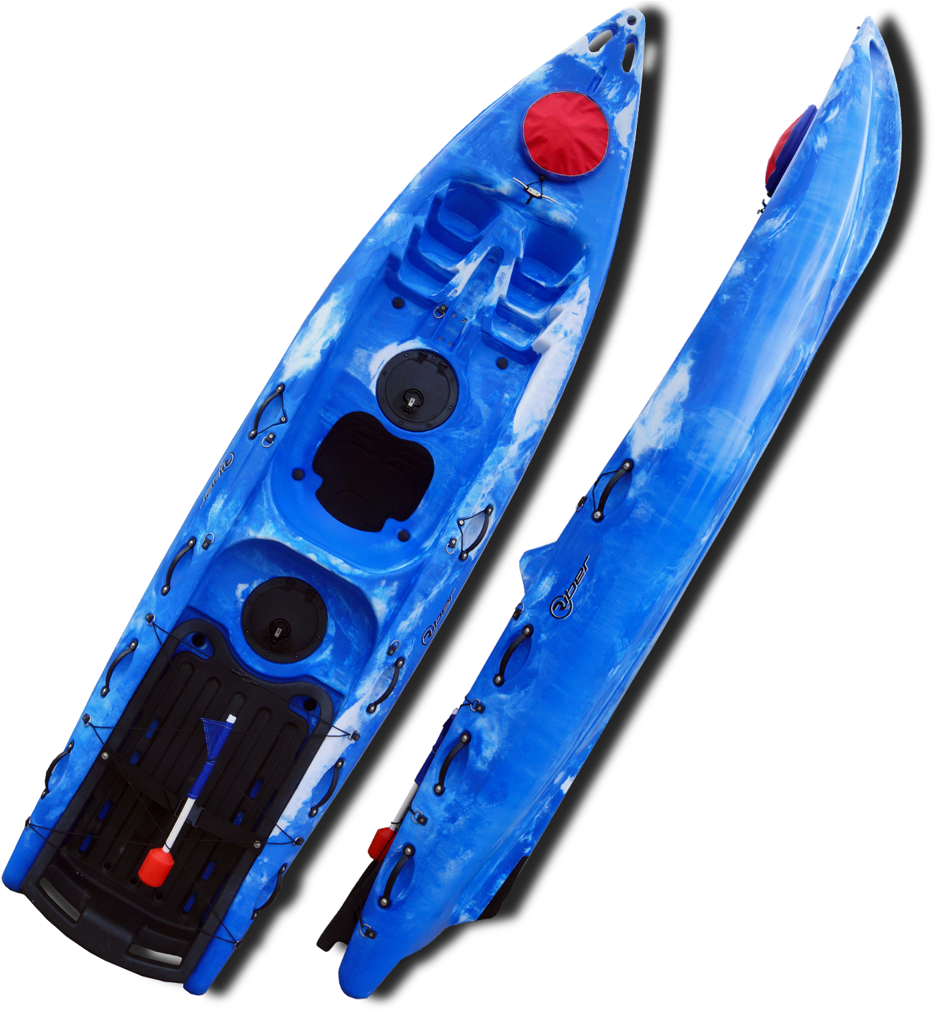 70868127-2 - Riber Dive Kayak (blue & White) (1500x1500), Png Download
