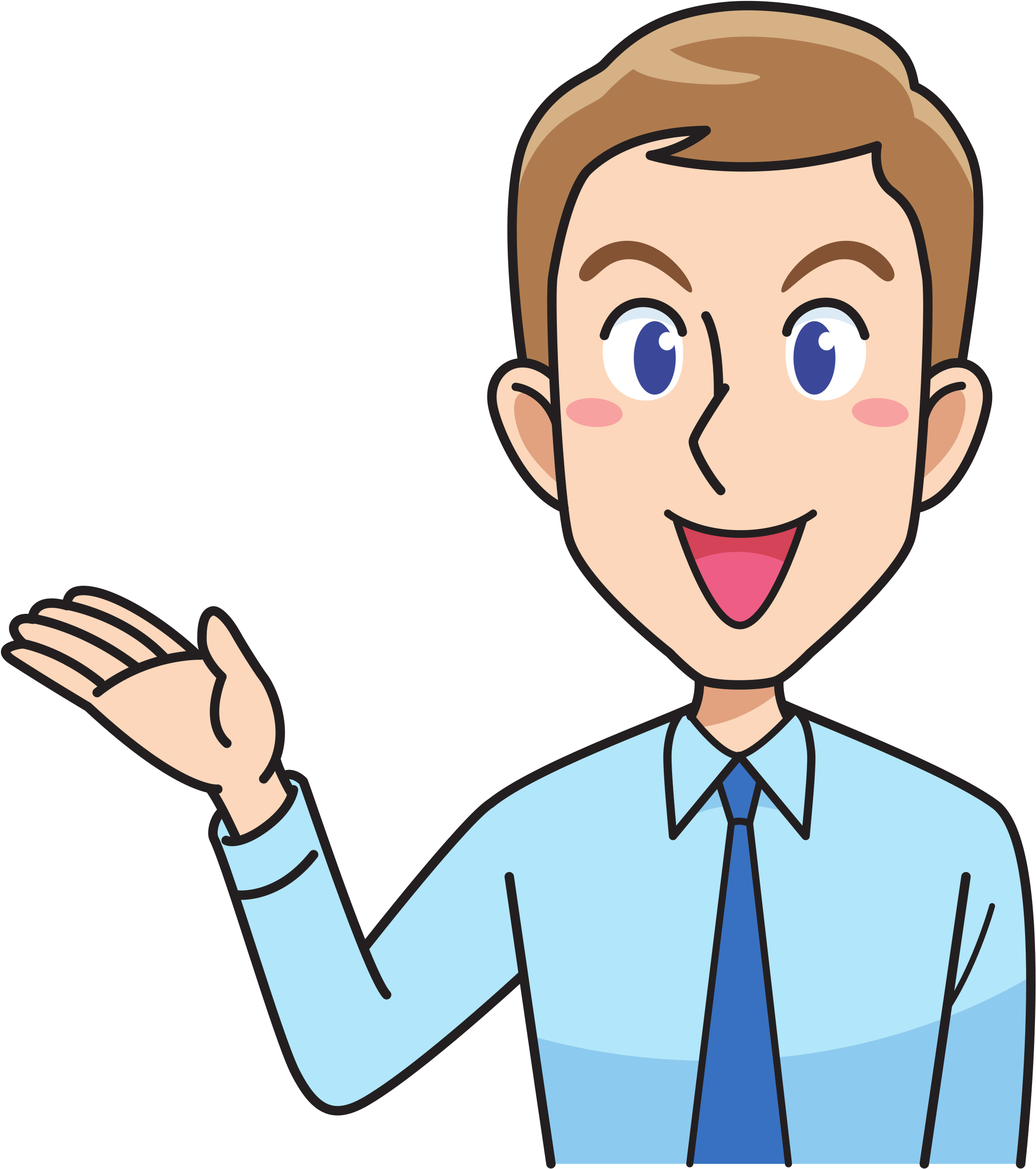 Wondrous Design Man Clipart Cartoon Bunny How 1 Black - Man Clipart (2131x2400), Png Download