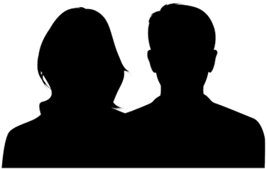 Couple - Silhouette Men And Women (400x400), Png Download
