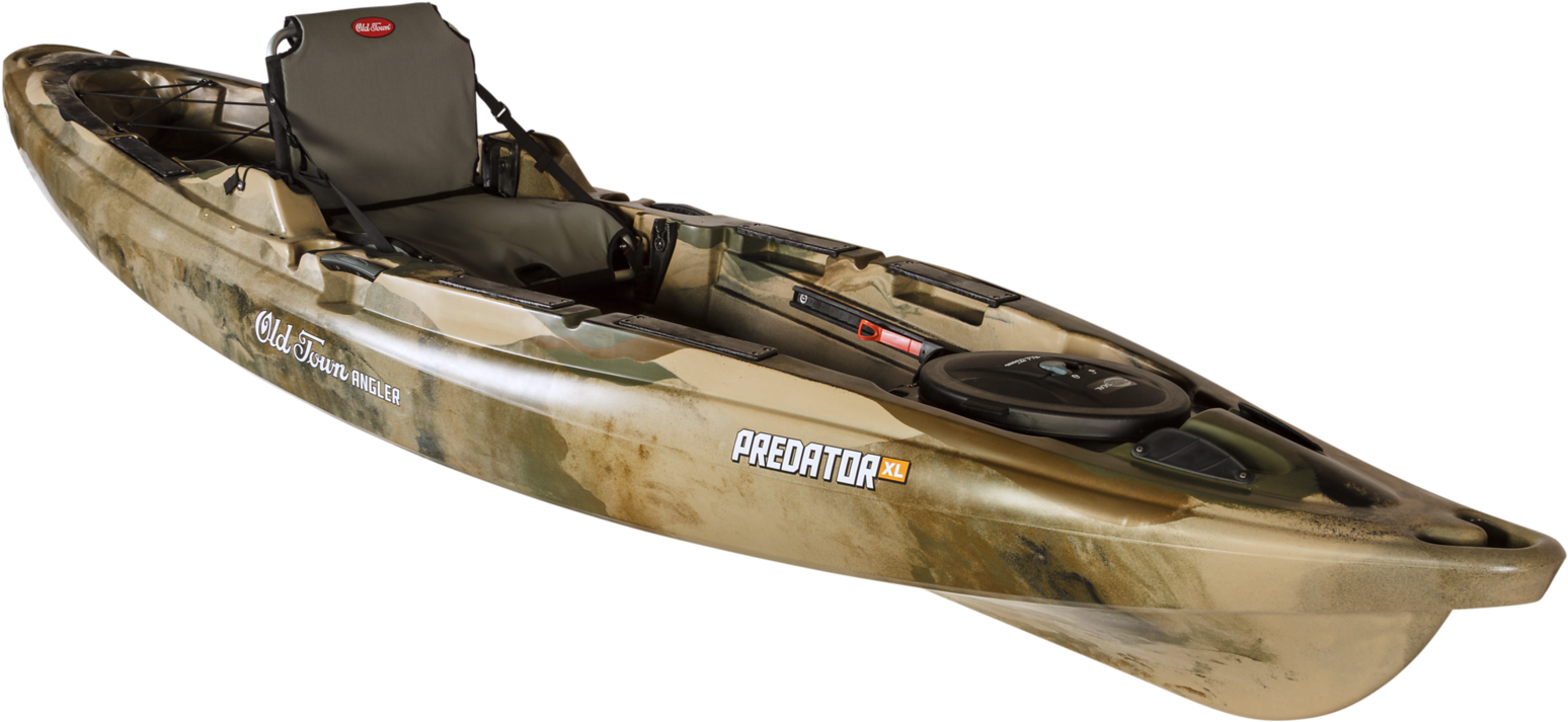 Kayak Old Town Predator Pdl Angler Includes Pedal - Old Town Predator Xl Angling Kayak, Camo (1600x769), Png Download