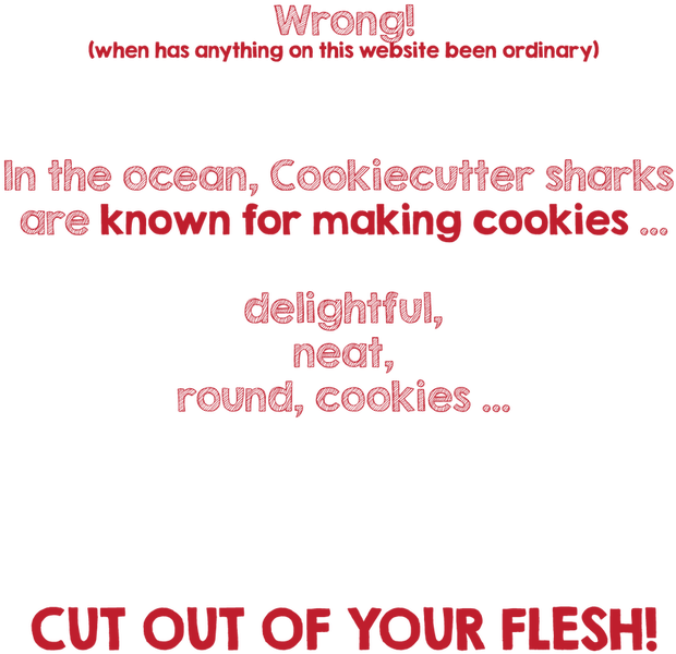 There Is A Reason Why The Cookiecutter Shark's Teeth - Cookie Cutter Shark Transparent (801x621), Png Download