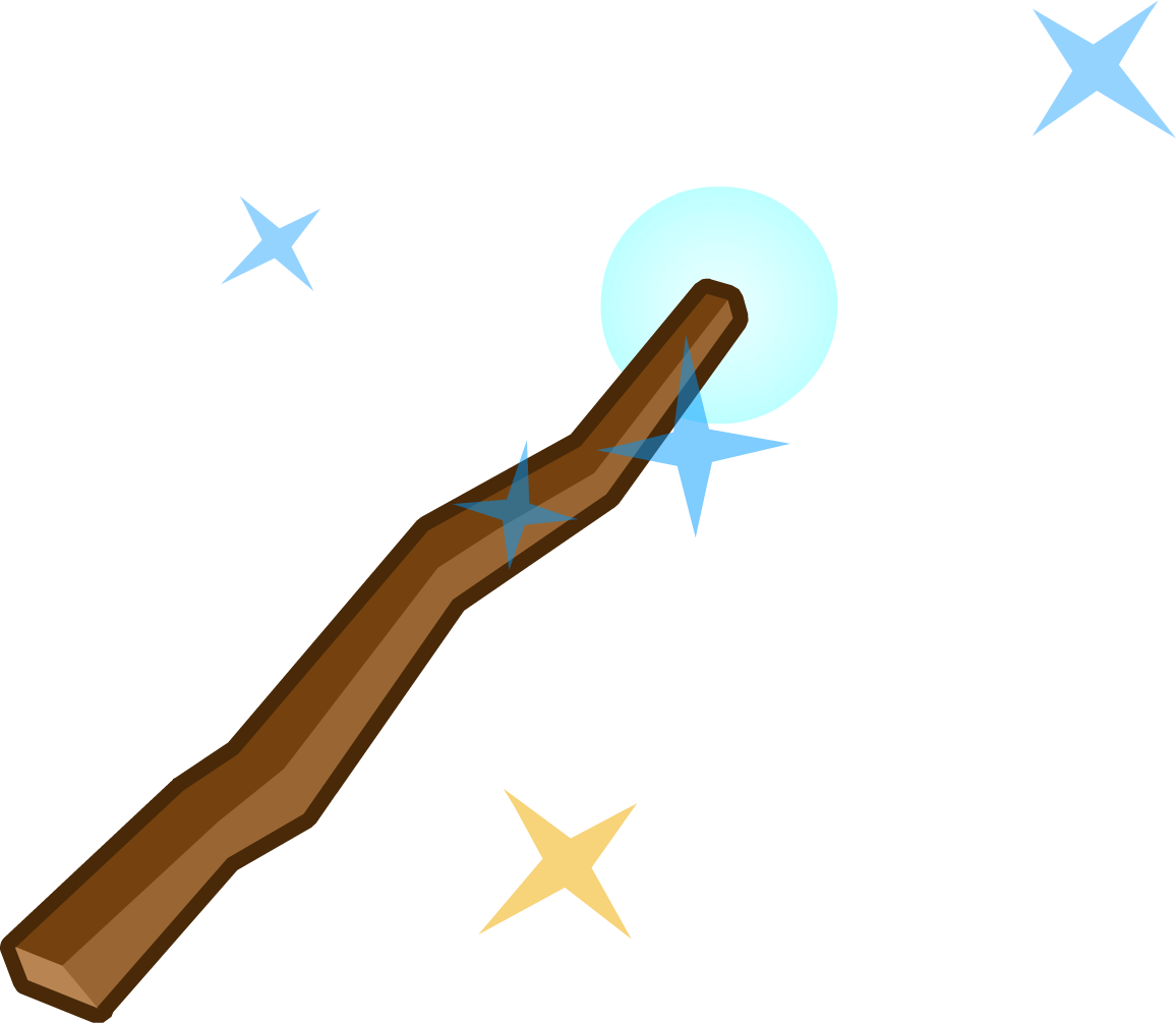 Wizard Wand Png Image Library Stock - Club Penguin Wand (1156x1005), Png Download