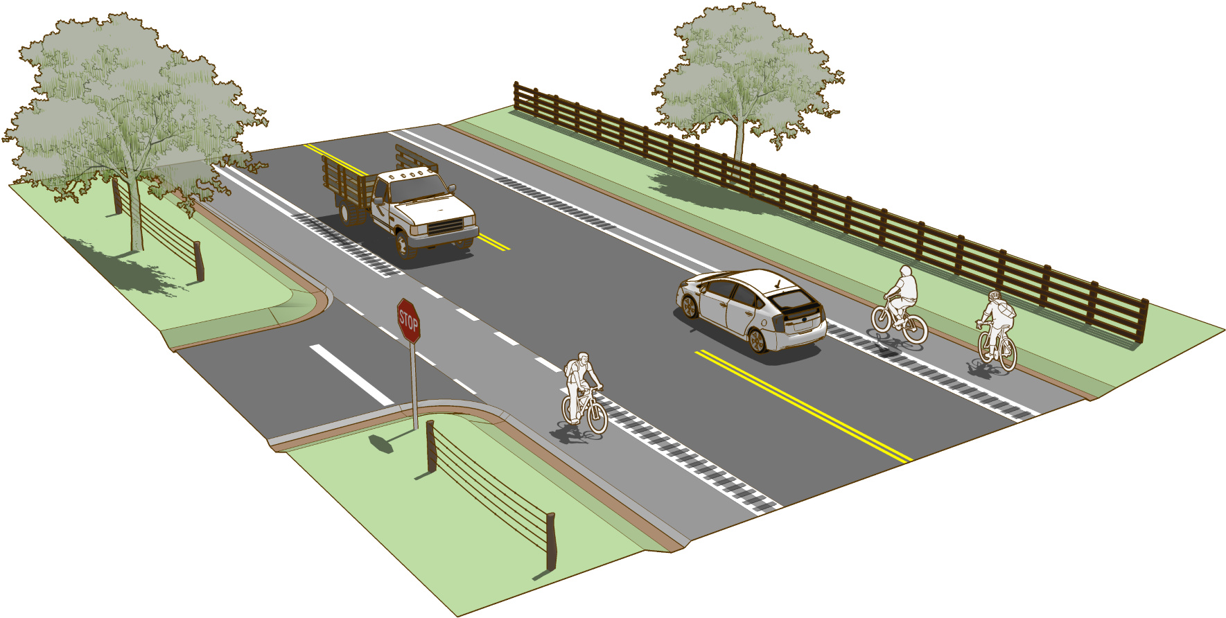 Shoulder Pavement (1920x953), Png Download